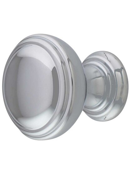 Tiffany Cabinet Knob - 1 1/4 inch Diameter in Polished Chrome.